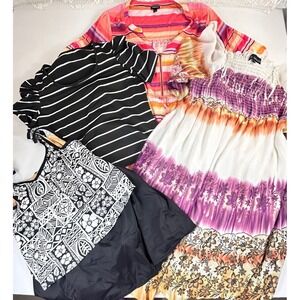 BUNDLE + FREE SHIPPING, Women's 2x - Swimwear Dresses & Tops - 5 pc Lot